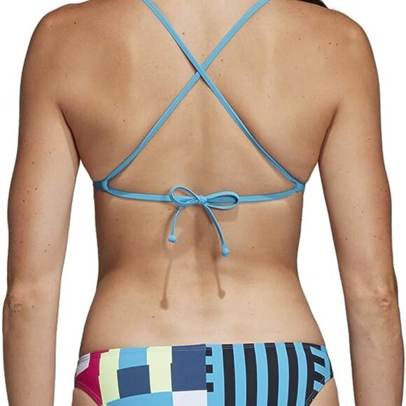 NWT Adidas Hipster Bikini Top| Teal & Multicolor | DQ3214 | Size S | Swim - Picture 4 of 5